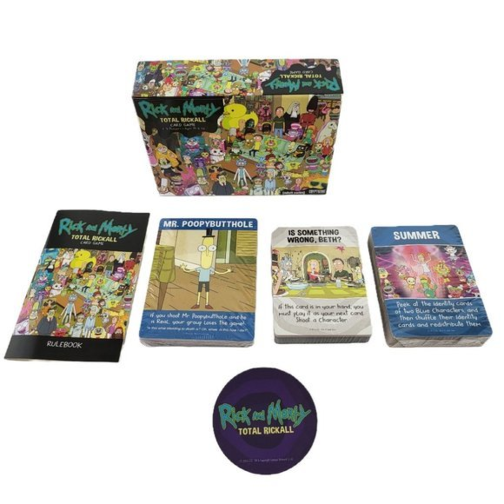 Rick and Morty Total Rickall Cooperative Card Game 2-5‎ Players New